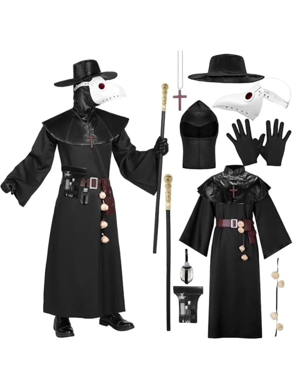Spooktacular Creations Plague Doctor Adult Men's Costume NEW